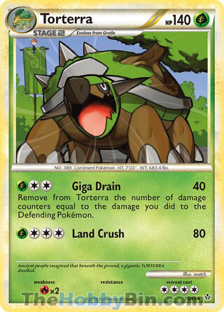 Torterra #10/95 Holo Rare - Unleashed Pokemon card
