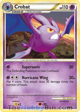 Crobat #14/95 Rare - Unleashed Pokemon card