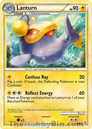 Lanturn #18/95 Rare - Unleashed Pokemon card