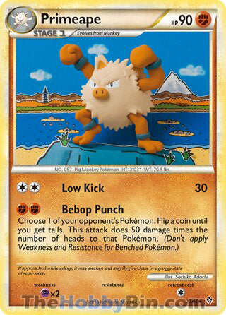 Primeape #22/95 Rare - Unleashed Pokemon card