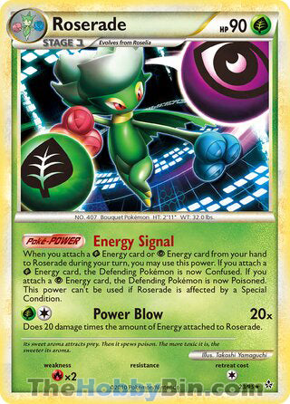 Roserade #23/95 Rare - Unleashed Pokemon card