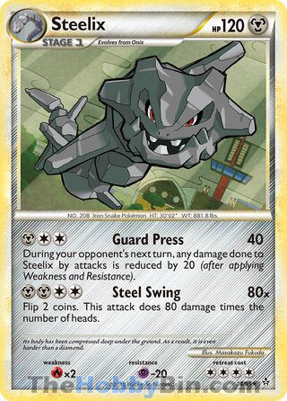 Steelix #24/95 Rare - Unleashed Pokemon card