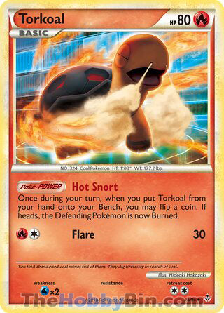Torkoal #25/95 Rare - Unleashed Pokemon card