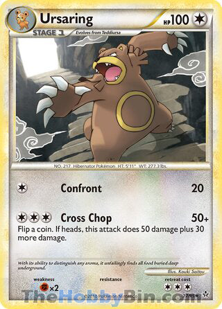 Ursaring #27/95 Rare - Unleashed Pokemon card