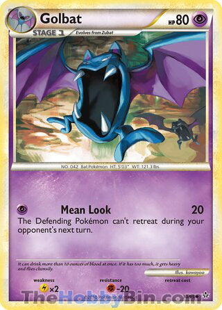 Golbat #30/95 Uncommon - Unleashed Pokemon card