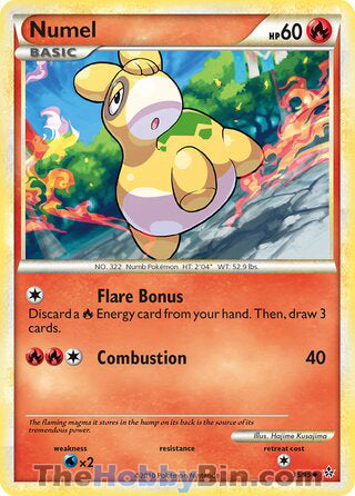 Numel #35/95 Uncommon - Unleashed Pokemon card