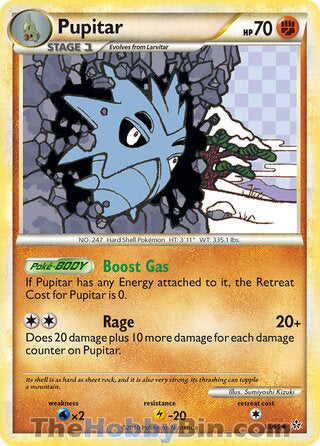 Pupitar #38/95 Uncommon - Unleashed Pokemon card