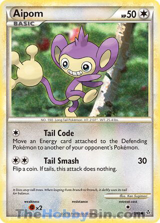 Aipom #43/95 Common - Unleashed Pokemon card