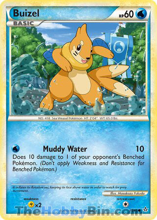 Buizel #45/95 Common - Unleashed Pokemon card