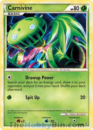 Carnivine #46/95 Common - Unleashed Pokemon card