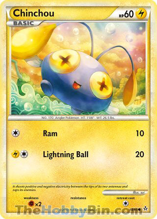 Chinchou #48/95 Common - Unleashed Pokemon card