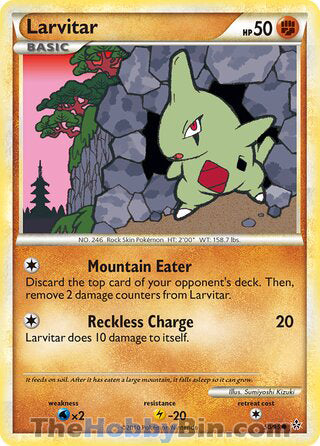 Larvitar Unleashed Common #50/95