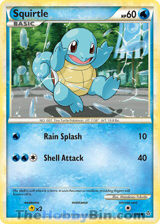 Squirtle Unleashed Common #63/95