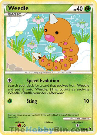 Weedle Unleashed Common #69/95