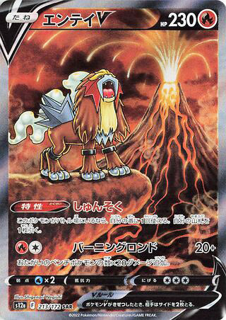Entei V #213 Special Art Rare - VSTAR Universe Japanese Pokemon card