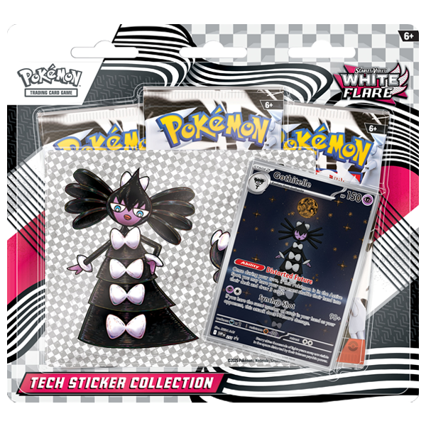 White Flare Tech Sticker Collection