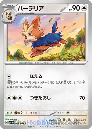 Herdier #073 Common - White Flare Japanese Pokemon card
