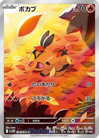 Tepig #096 Art Rare - White Flare Japanese Pokemon card
