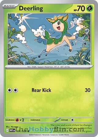 Deerling White Flare English Common #006/086