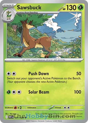 0007 Sawsbuck Uncommon White Flare