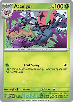 0009 Accelgor Uncommon White Flare