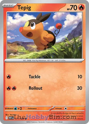 0011 Tepig Common White Flare