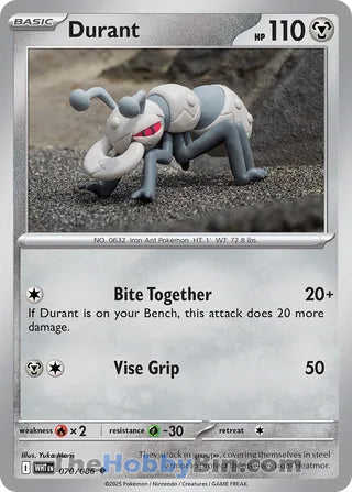 Durant #070/086 Uncommon - White Flare Pokemon card