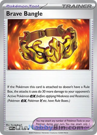 Brave Bangle #080/086 Uncommon - White Flare Pokemon card