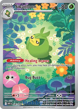 Swadloon #088/086 Illustration Rare - White Flare Pokemon card