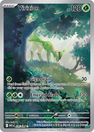 Virizion #095/086 Illustration Rare - White Flare Pokemon card