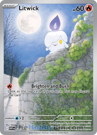 Litwick White Flare English Illustration Rare #101/086