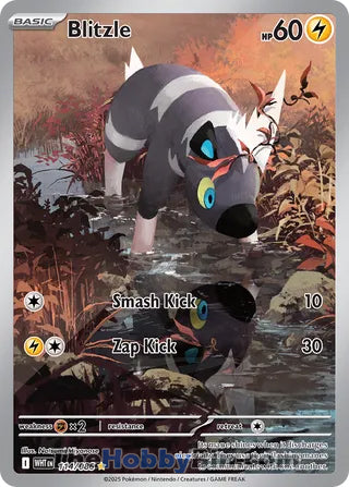 Blitzle #114/086 Illustration Rare - White Flare Pokemon card