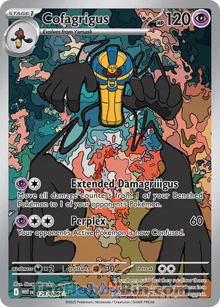 Cofagrigus White Flare English Illustration Rare #123/086