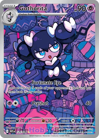 Gothorita #125/086 Illustration Rare - White Flare Pokemon card