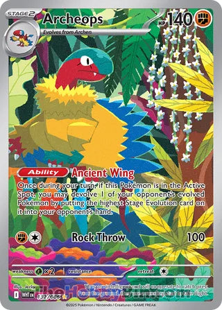 Archeops #132/086 Illustration Rare - White Flare Pokemon card
