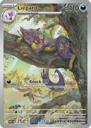 Liepard White Flare English Illustration Rare #137/086