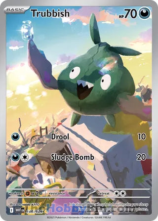 Trubbish #140/086 Illustration Rare - White Flare Pokemon card