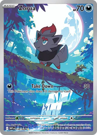 Zorua White Flare English Illustration Rare #142/086