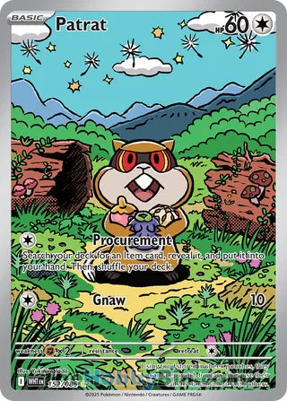 Patrat #152/086 Illustration Rare - White Flare Pokemon card