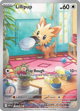 Lillipup #154/086 Illustration Rare - White Flare Pokemon card