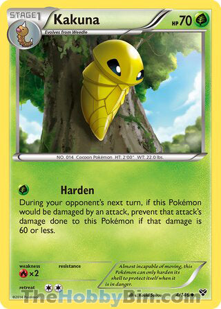 Kakuna #4/146 Uncommon - XY Base Set Pokemon card