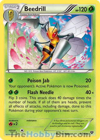 Beedrill #5/146 Rare - XY Base Set Pokemon card