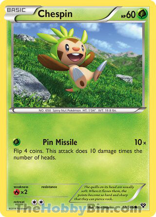 Chespin #12/146 Common - XY Base Set Pokemon card