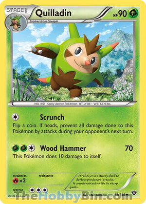 0013 Quilladin Uncommon XY Base Set