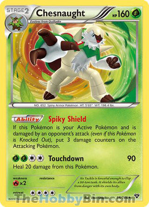 0014 Chesnaught Holo Rare XY Base Set