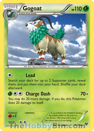 0019 Gogoat Holo Rare XY Base Set