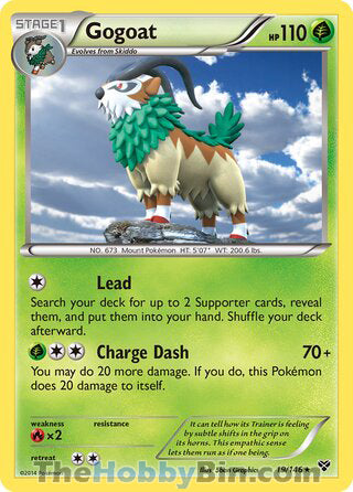 Gogoat #19/146 Holo Rare - XY Base Set Pokemon card