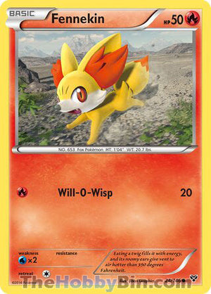 0024 Fennekin Common XY Base Set