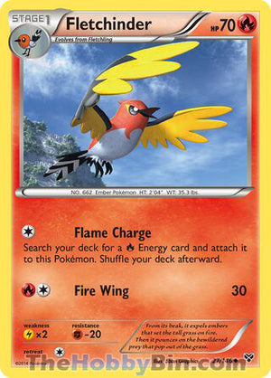 0027 Fletchinder Uncommon XY Base Set