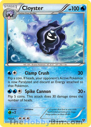 0032 Cloyster Rare XY Base Set